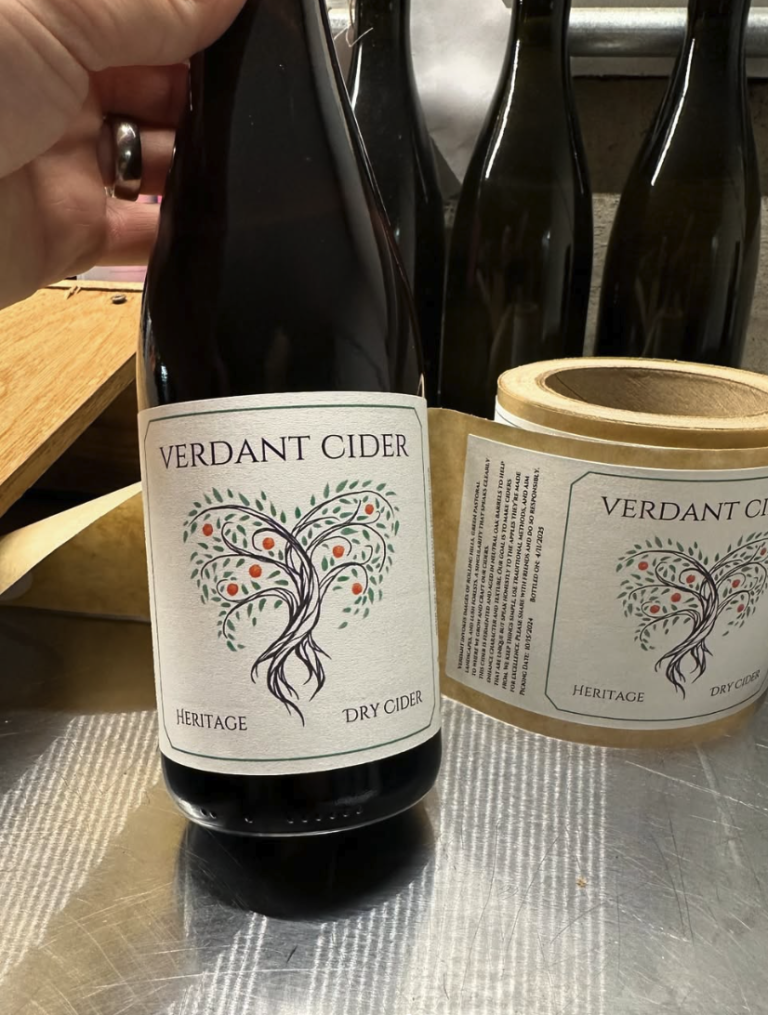 Verdant Cider bottle